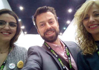 Con Laura Batres y Maite